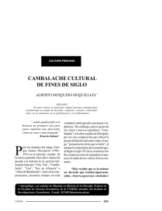 CAMBALACHE CULTURAL DE FINES DE SIGLO