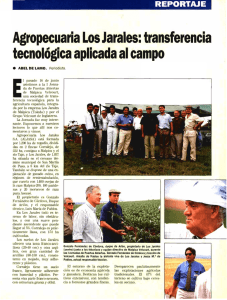 Agropecuaria Los Jarales: transferencia tecnológica aplicada al