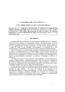 Carta Iberoamerica de la Función Pública