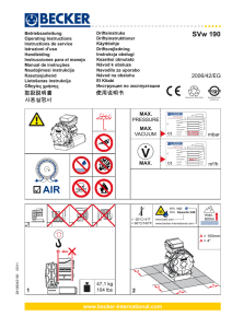 Instrucciones para el manejo SVw 190/1 + SVw 190/2