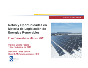 Retos y oportunidades en materia de legislación de energías