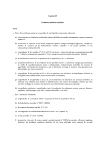 Capítulo 29 Productos químicos orgánicos Notas. 1. Salvo