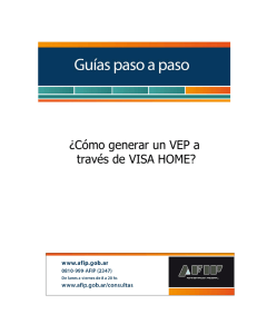 ¿Cómo generar un VEP a través de VISA HOME?
