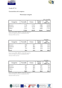 Cuadro N° 3.1 Características de la empresa cifras expandidas