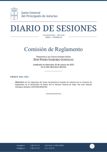 diario de sesiones - Junta General del Principado de Asturias