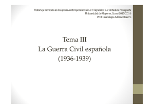 Tema 3. La Guerra Civil española
