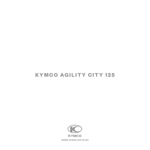 Catálogo Nueva Agility City 125