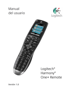 Manual del usuario Logitech® Harmony® One+ Remote
