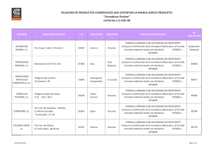 Listado empresas certificadas FERRALLA 16-6-2011