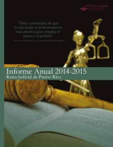 Informe Anual 2014-2015 - Portal de la Rama Judicial