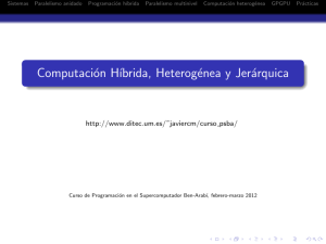 Computación H´ıbrida, Heterogénea y Jerárquica