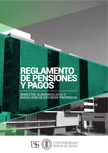 REGLAMENTO DE PENSIONES Y PAGOS