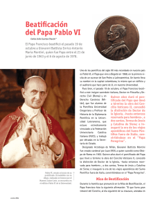 Beatificación del Papa Pablo VI - Pontificia Universidad Javeriana