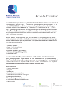 Aviso Privacidad - Hospital Morelos