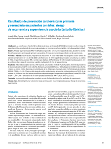 Resultados de prevención cardiovascular primaria y secundaria en