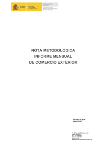 Metodología de elaboración del Informe de Comercio Exterior