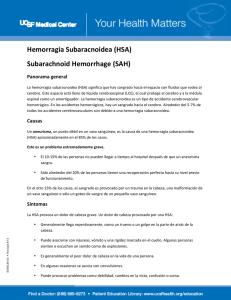 Hemorragia Subaracnoidea (HSA
