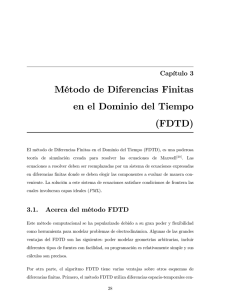 Método de Diferencias Finitas en el Dominio del Tiempo (FDTD)