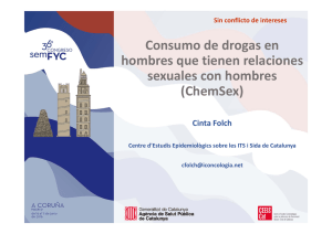 Consumo de drogas en hombres que tienen relaciones sexuales