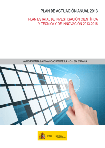 Plan de actuación anual 2013 - Ministerio de Economía y