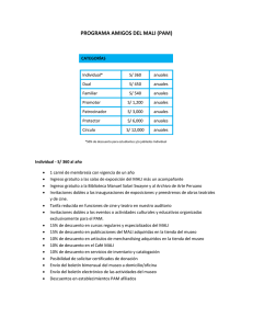 PROGRAMA AMIGOS DEL MALI (PAM)