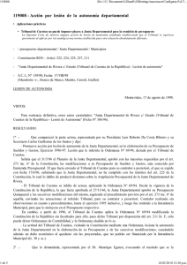 119008 - Acción por lesión de la autonomía departamental