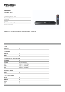 DMR-EX773 Grabador DVD DVD DVD-RAM DVD-R/DVD