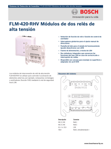 FLM‑420‑RHV Módulos de dos relés de alta tensión