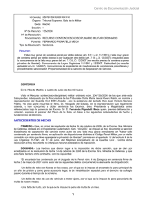 Sentencia del Tribunal Supremo sala de lo militar, de 4 de