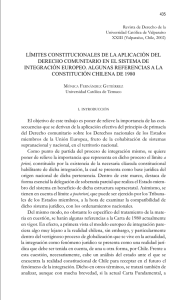 limites constitucionales de la aplicacion del derecho comunitario en