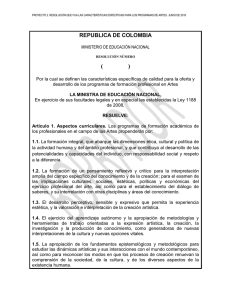 republica de colombia - Ministerio de Educación