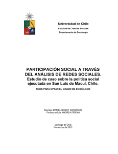 participación social a través del análisis de redes sociales.