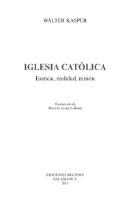 iglesia católica - Ediciones Sígueme