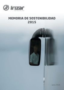 MEMORIA DE SOSTENIBILIDAD 2015