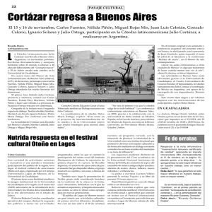 Cortázar regresa a Buenos Aires