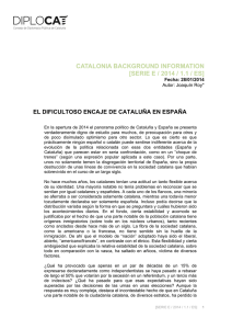 catalonia background information [serie e / 2014 / 1.1 / es]
