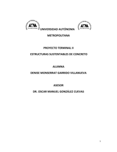 universidad autónoma metropolitana proyecto terminal ii estructuras