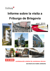 Informe sobre la visita a Friburgo de Brisgovia