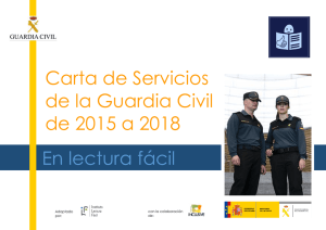 Carta de Servicios de la Guardia Civil de 2015 a 2018 En lectura fácil