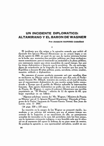 UN INCIDENTE DIPLOMATICO: ALTAMIRANO y EL BARON DE
