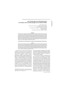 Una Función Ética de la Psicología Social: Los Estudios sobre el