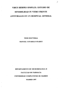 virus herpes simplex - Biblioteca Complutense