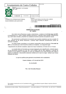 Consulta Censo electoral - Ayuntamiento de Castro Urdiales