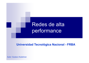 Redes de alta performance - Universidad Tecnológica Nacional