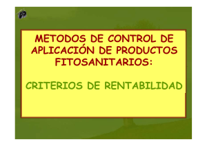 Métodos de control y aplicación de productos fitosanitarios