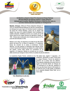 Comunicado de prensa 4 - Liga De Atletismo De Antioquia