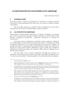 contadores en el arbitraje - González de Cossío Abogados, SC