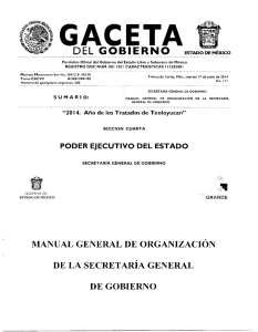manual general de organización de la secretaría general de gobierno
