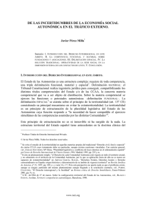 Tráfico externo y Economía Social autonómica