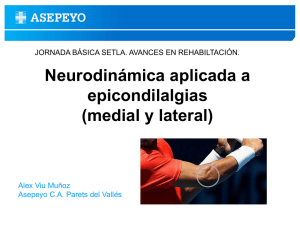 Neurodinámica aplicada a epicondilalgias (medial y lateral)